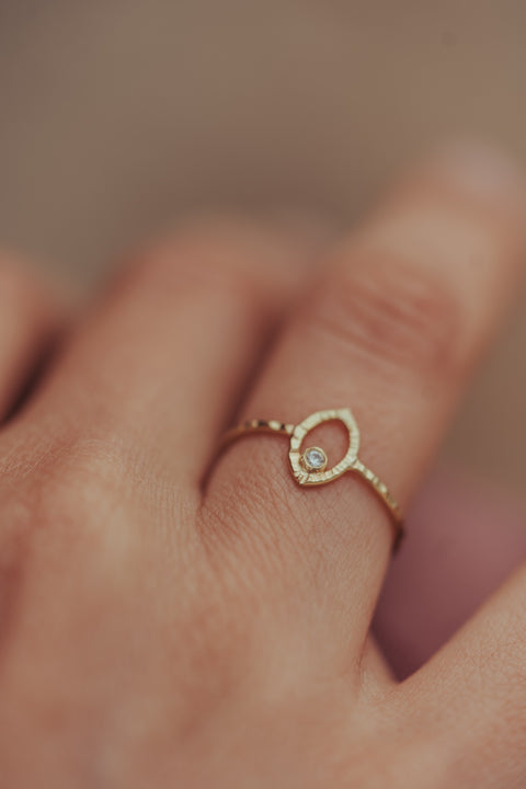 Ring Fée Ophélie (massief 18k goud)