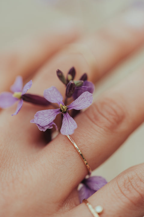 Ring Chevron Fée Clochette (massief 18k goud)