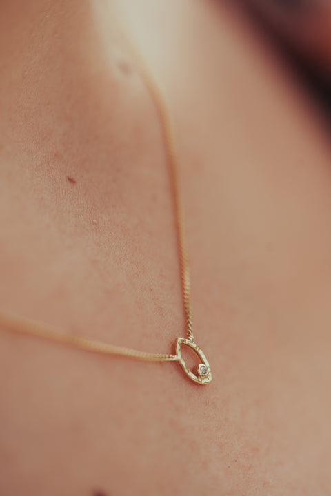 Halsketting Fee Ophélie (pre-order, massief 18k goud)