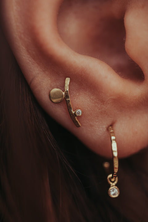 Oorring Fee Margot (massief 18k goud)