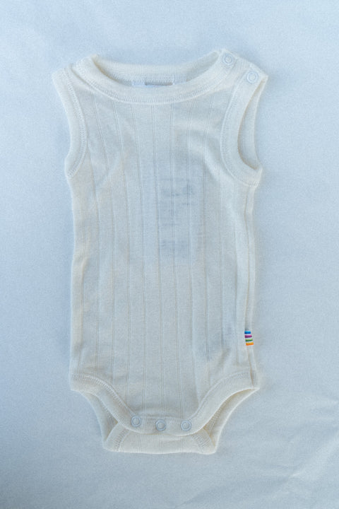 Mouwloze body - wit