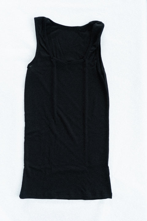 Tanktop tot XXL - zwart