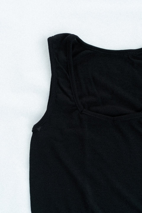 Tanktop tot XXL - zwart