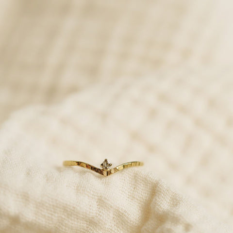 Ring Fée Blanche (massief 18k goud)