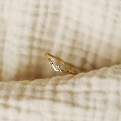 Ring Fée Blanche (massief 18k goud)