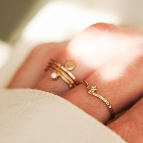 Ring Fée Blanche (massief 18k goud)