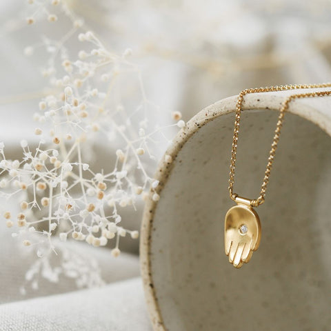 Halsketting éclaireuse (massief 18k goud)