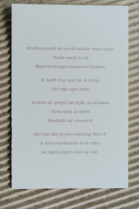 Echo - gedicht