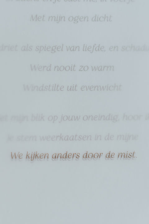 Echo - gedicht