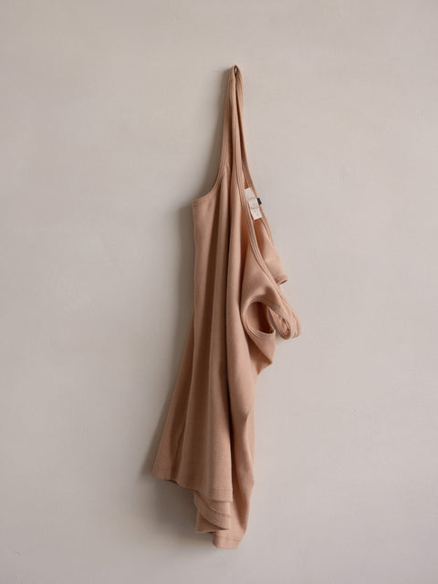 Rib tank top - powder