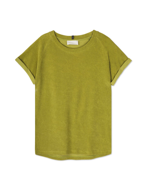 Sponzen shirtje in de kleur van een frisse iced matcha