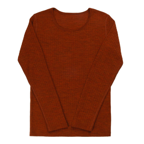 Longsleeve uit wol - russet