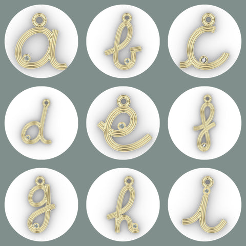 Hangertjes 'alfabet' - zilver (pre-order)