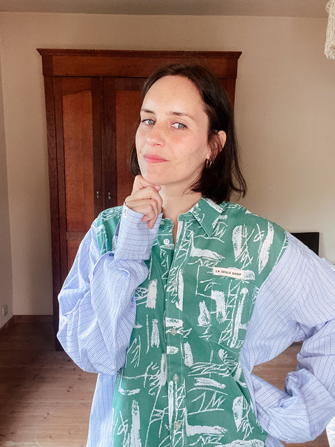 Hemd: pièce unique ( groene print )