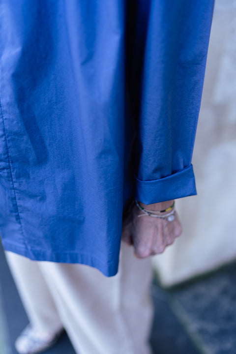 Tijdloos hemd - dasty blue