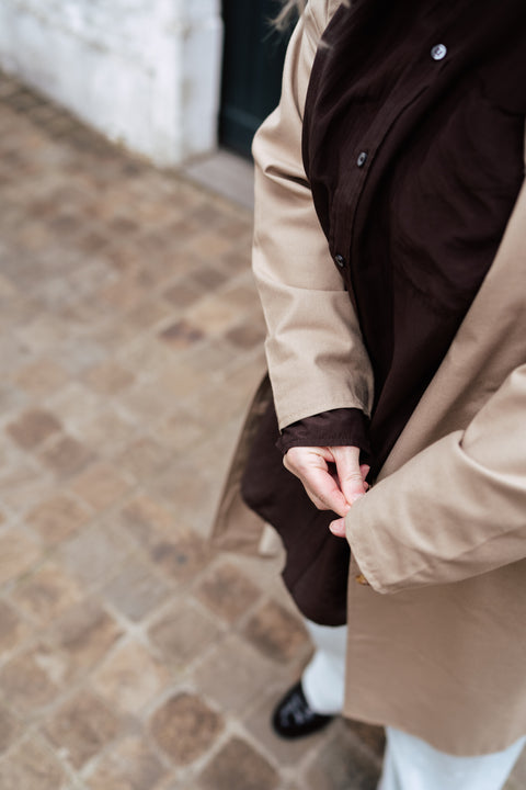 Trenchcoat - khaki/camel