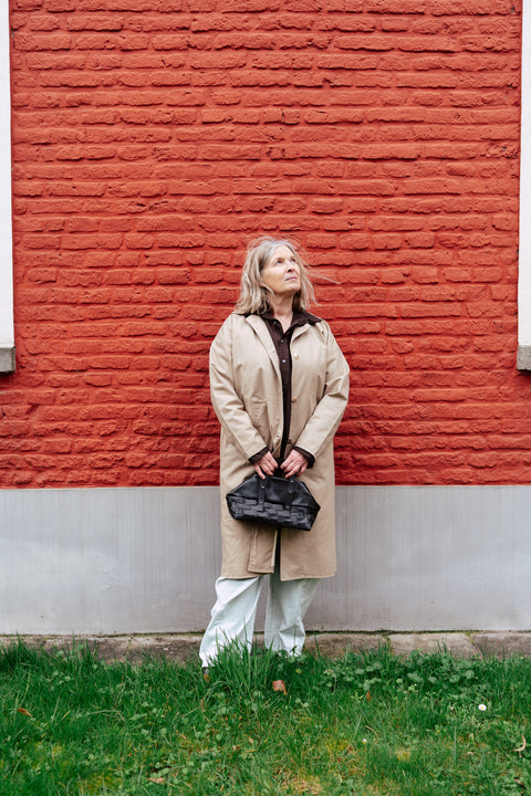 Mimbre trapecio bag - black