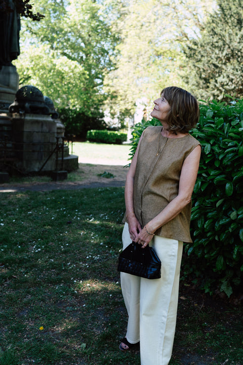 Borobila circle shirt - caramel
