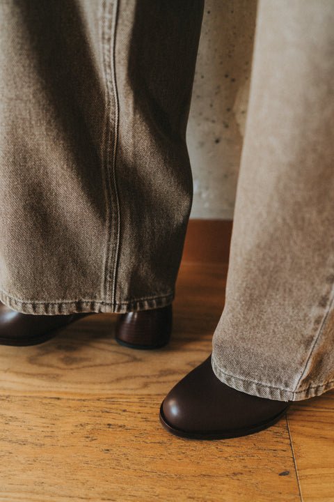 Kaia slung jeans wash antique olive green