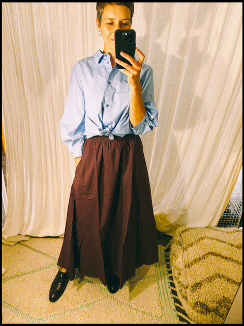 Rok 'Petula' GMTD poplin - plum purple