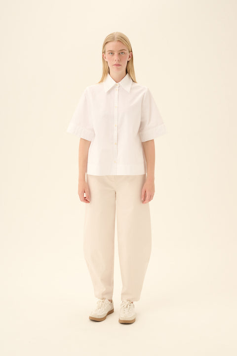Hemdje 'Seren' GMTD poplin - white