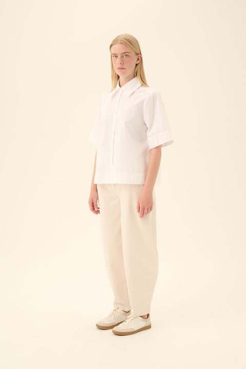 Hemdje 'Seren' GMTD poplin - white