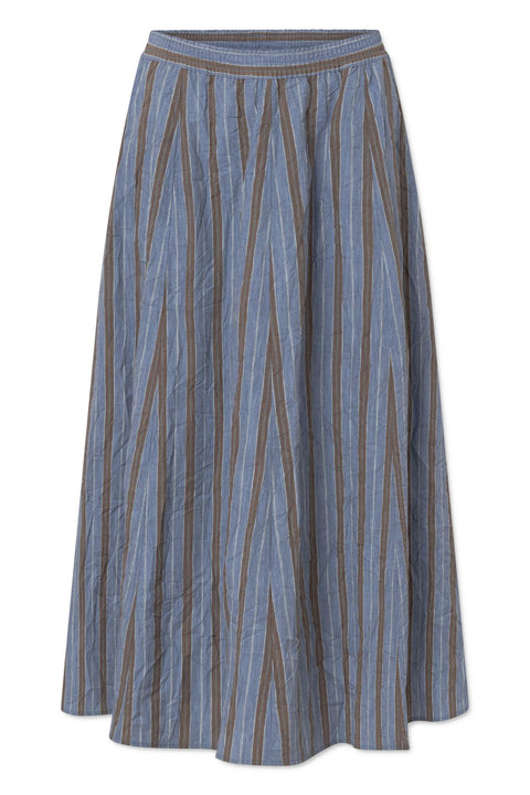Pilar skirt melange stripe brown/blue