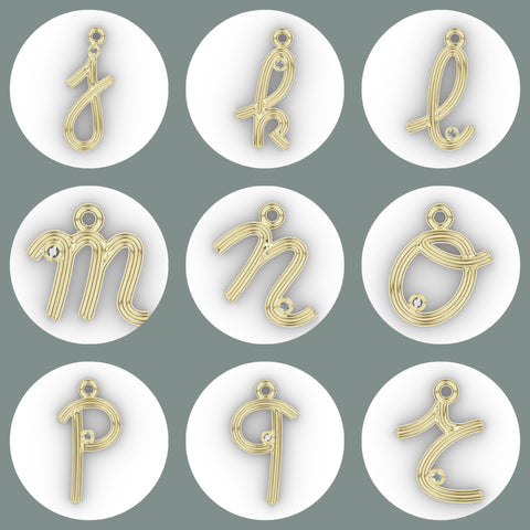 Hangertjes 'alfabet' - zilver (pre-order)