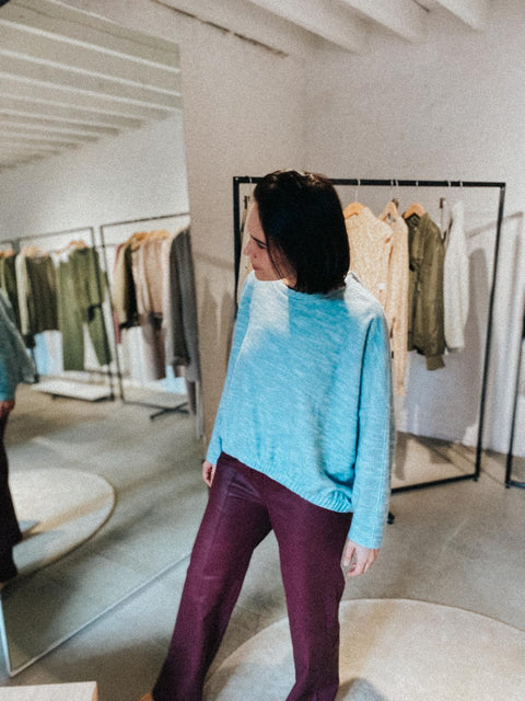 Sweater CLAMOUR - Aqua