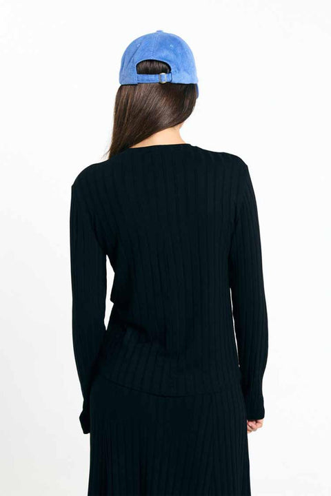 Viana longsleeve black - de perfecte basic