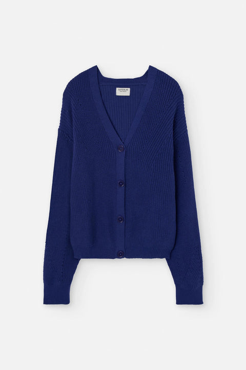 Kobaltblauwe cardigan