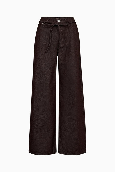 Arizona belted jeans wash antique wine red