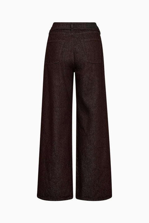 Arizona belted jeans wash antique wine red