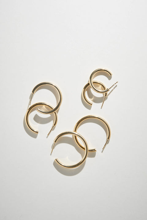 Bold Hoops n°2 (midi, verguld)