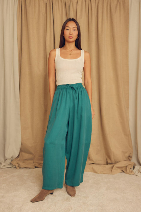 Fine rib tank top ecru