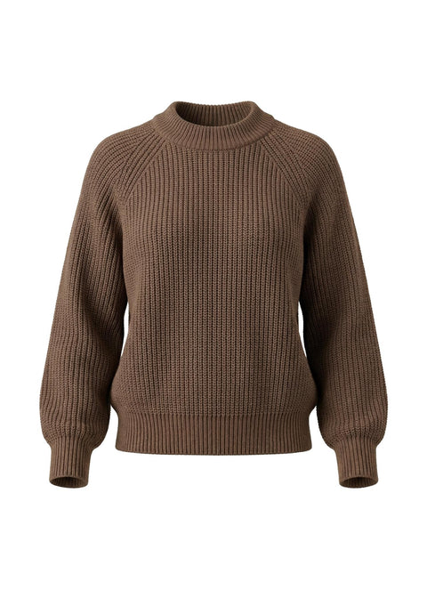 Cotton sweater cocoa