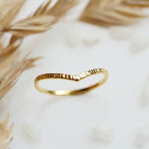 Ring Caelitus (V-vormig) (massief 18k goud)