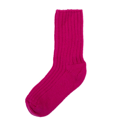 Dikke wollen sokken - Pink