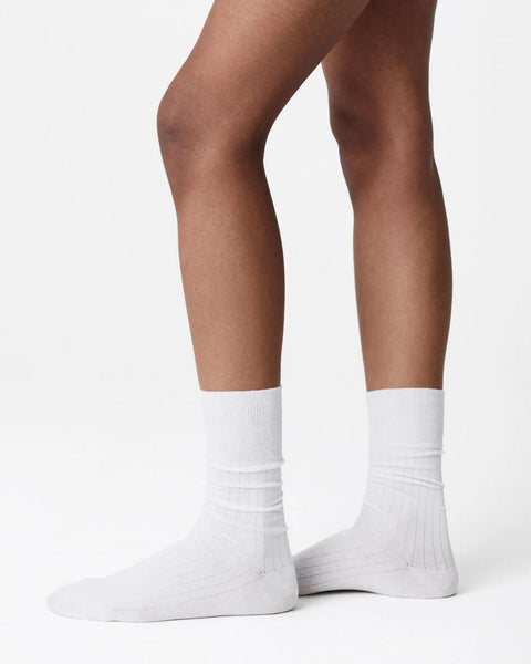 Edna cotton socks white