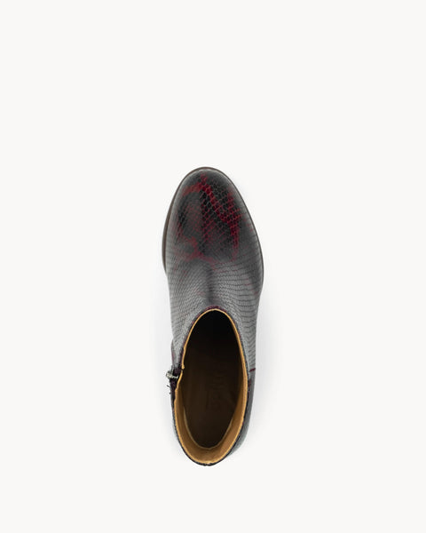 Enkellaars Farah - cobra bordeaux