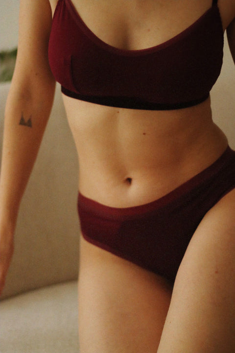 Bamboo tanga - bordeaux