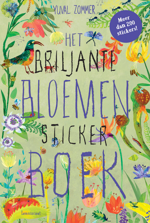 Het briljante bloemen stickerboek