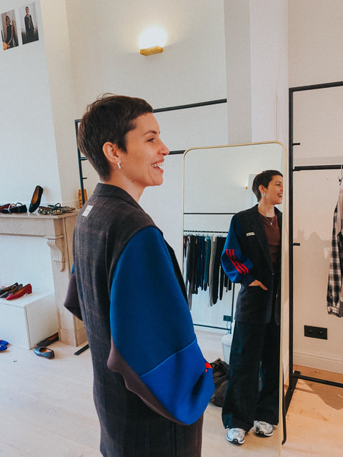 Blazer: pièce unique VII (brown + blue + red)