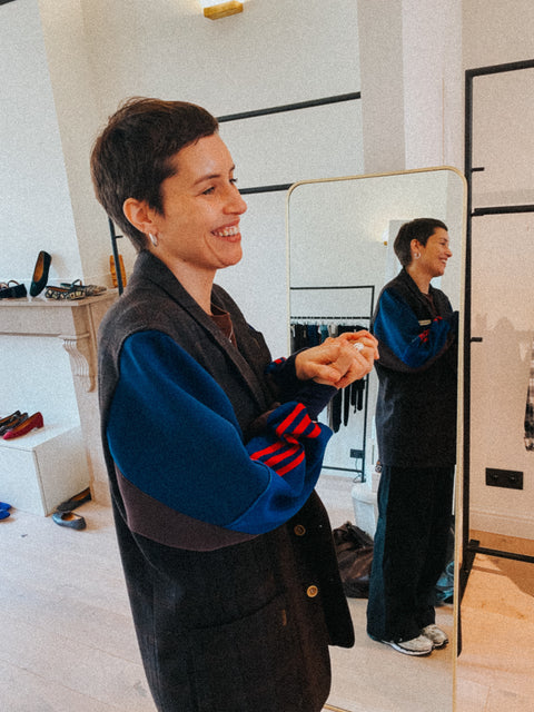 Blazer: pièce unique VII (brown + blue + red)