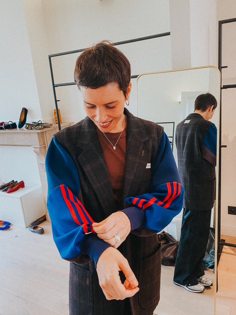 Blazer: pièce unique VII (brown + blue + red)