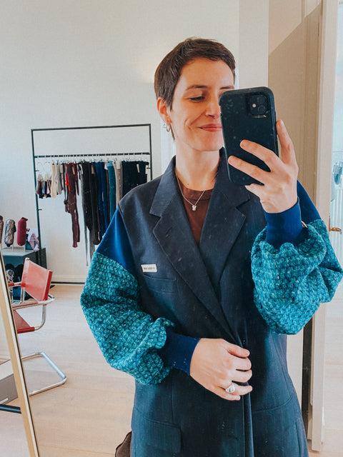 Blazer: pièce unique XI (special blue sleeves)
