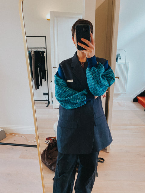 Blazer: pièce unique XI (special blue sleeves)