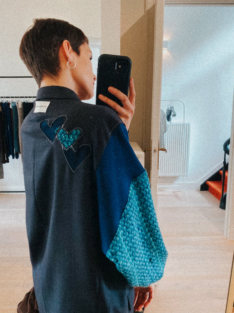Blazer: pièce unique XI (special blue sleeves)
