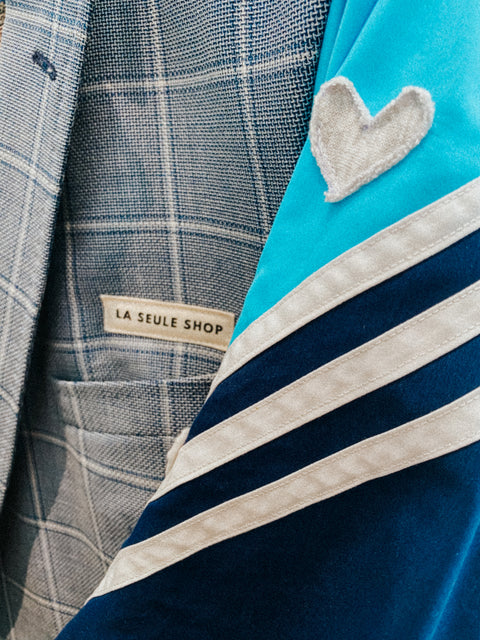 Blazer: pièce unique IX (bright blue + checks)