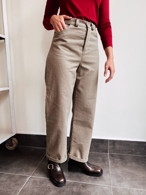Extreem zachte soft cotton khaki pants (100% katoen)